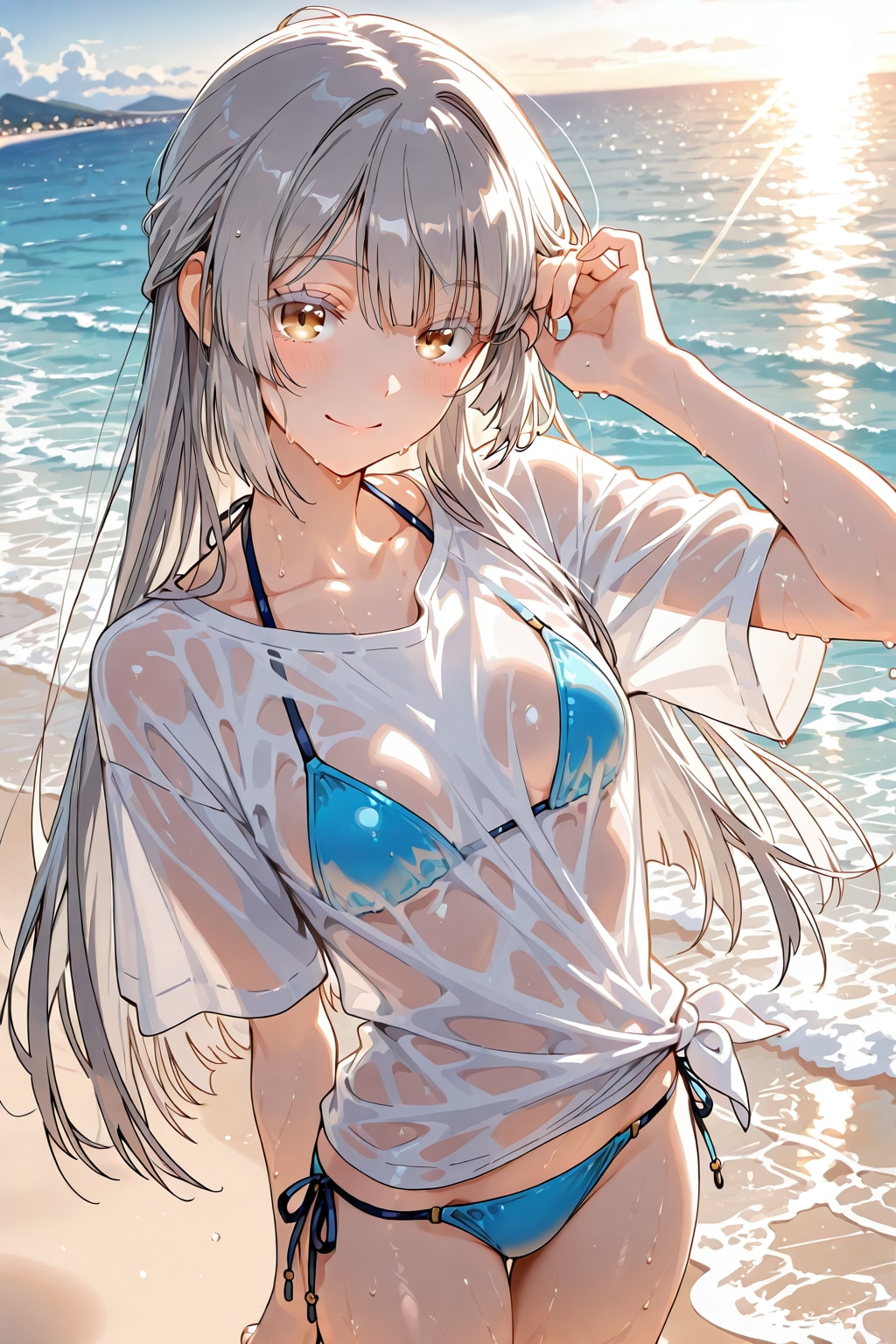海辺で水着編