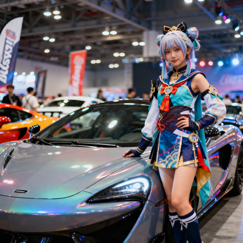 コスプレイヤーinモーターショウ