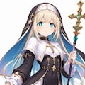 シスター風な魔法少女服 3枚目