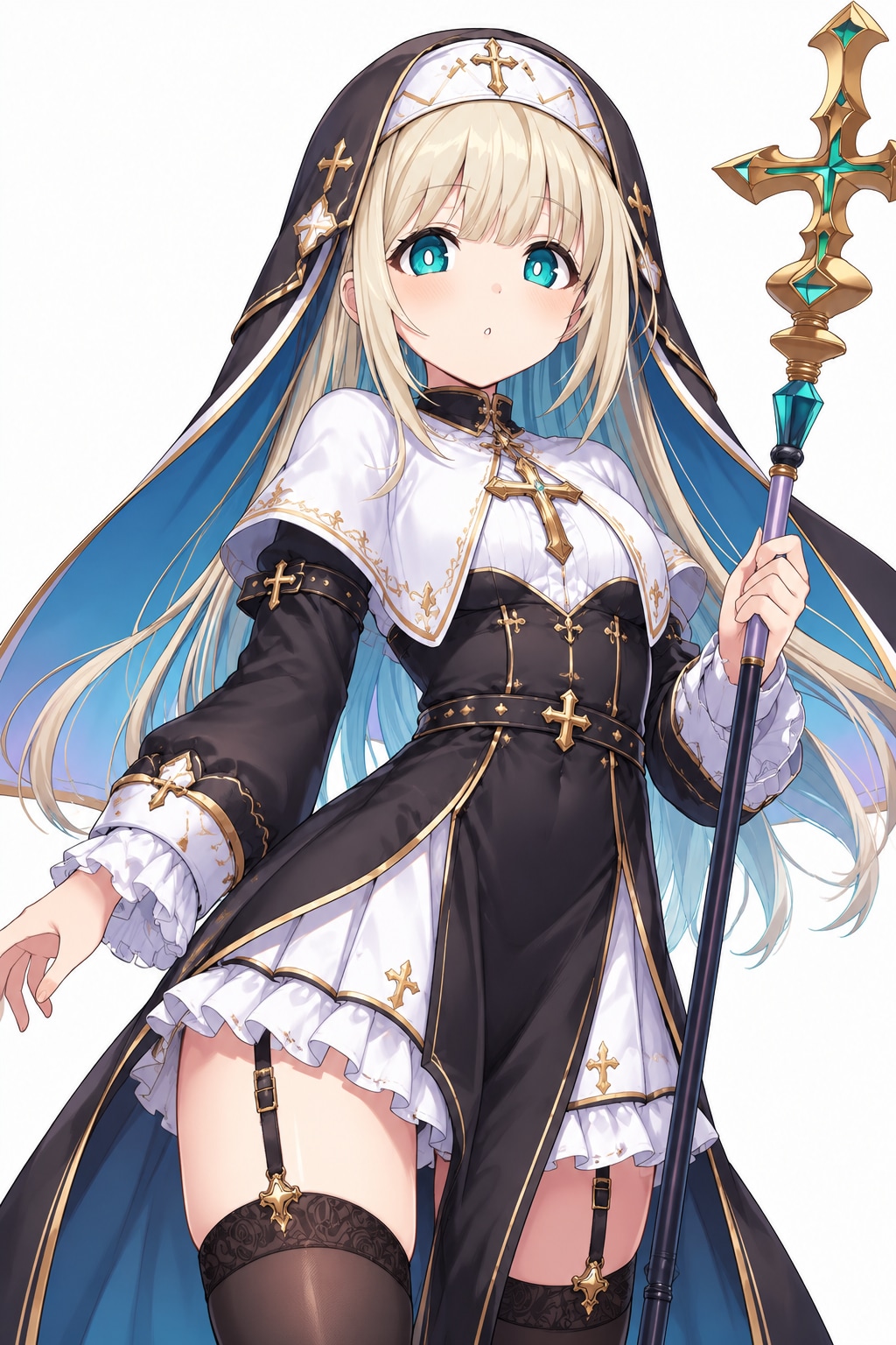 シスター風な魔法少女服