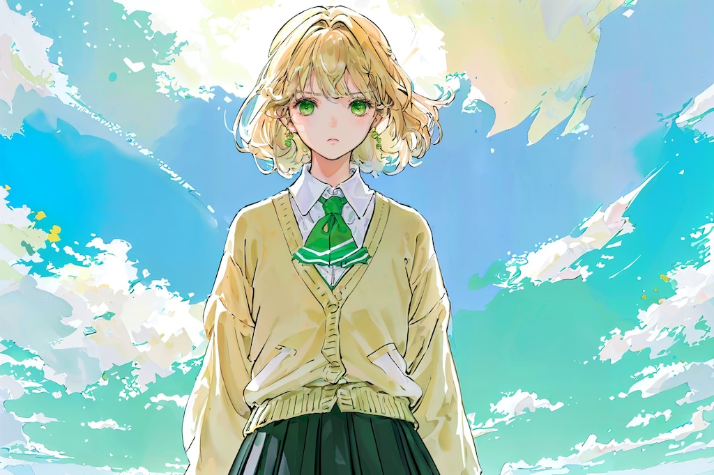 彼女は凛として此方を見つめる