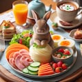 ウサギカフェのランチ 4枚目