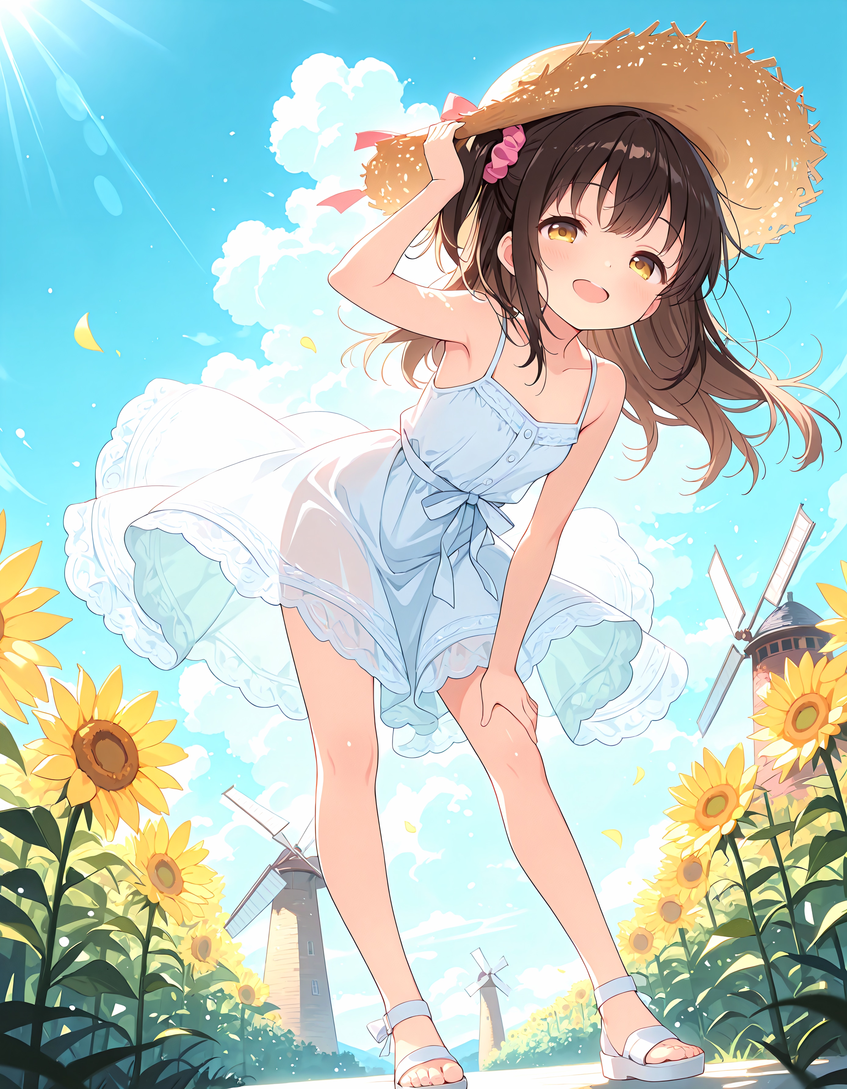ひまわりよりも輝く少女