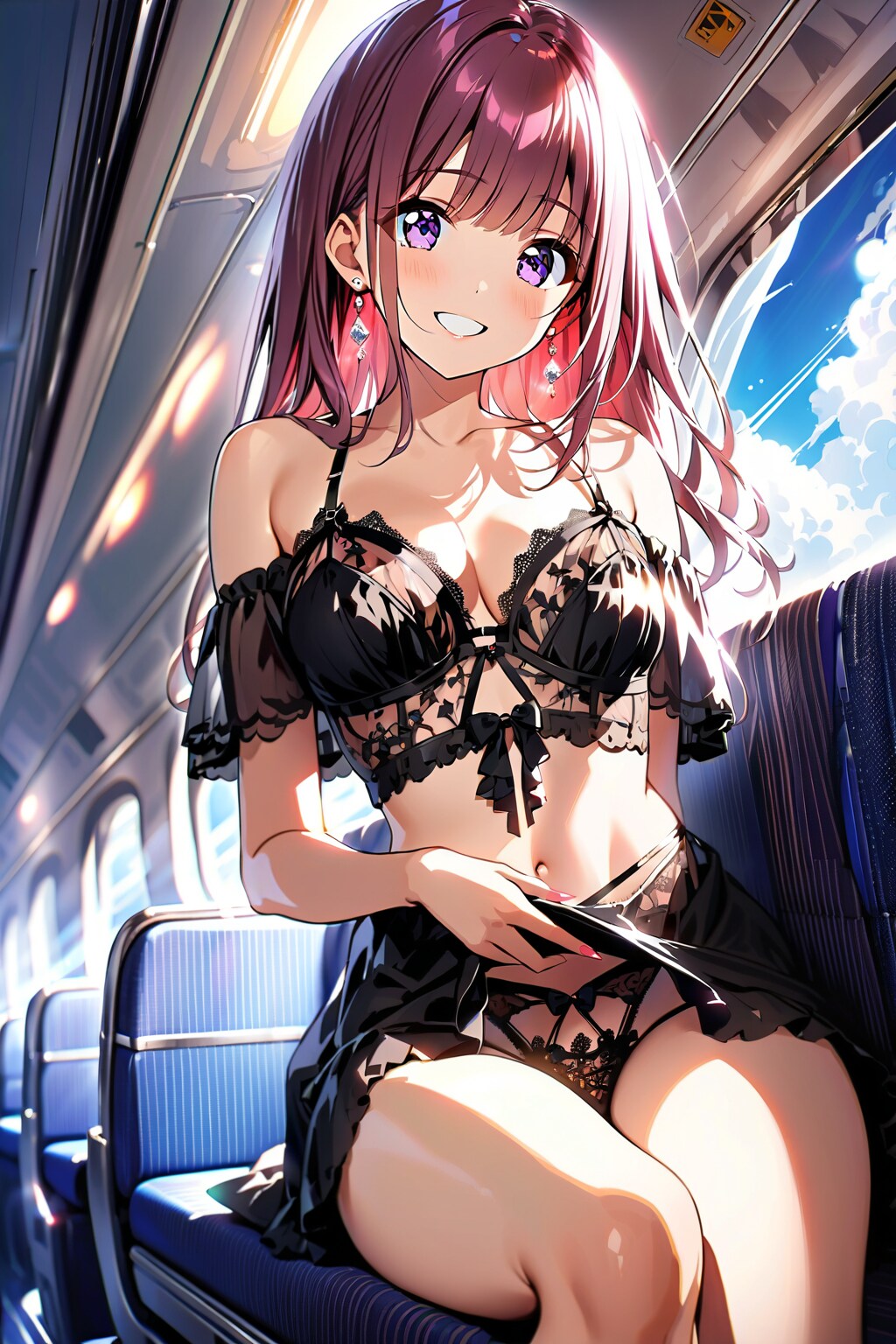 ほら、こっそり見せるんだからね。こんなエッチなのにしたのよ。💛