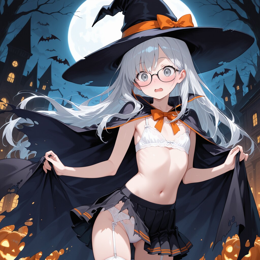 服が破れたり脱がされたりするイタズラをされる栞ちゃん