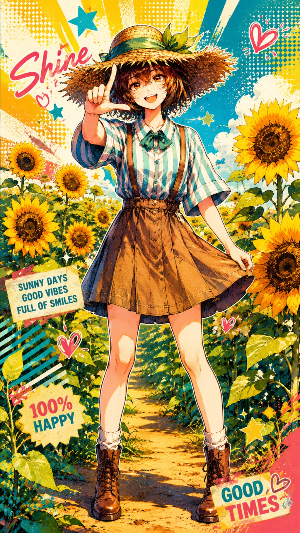 ひまわりと少女20