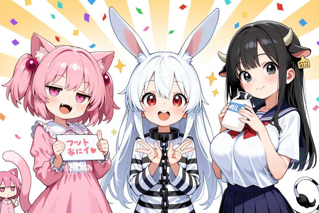 「猫」「兎」「牛」