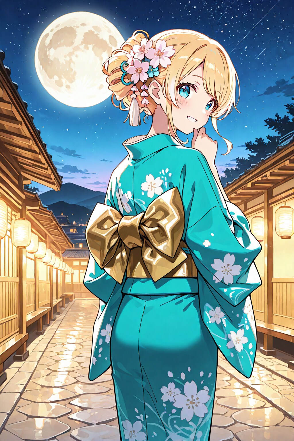 夜の灯り道