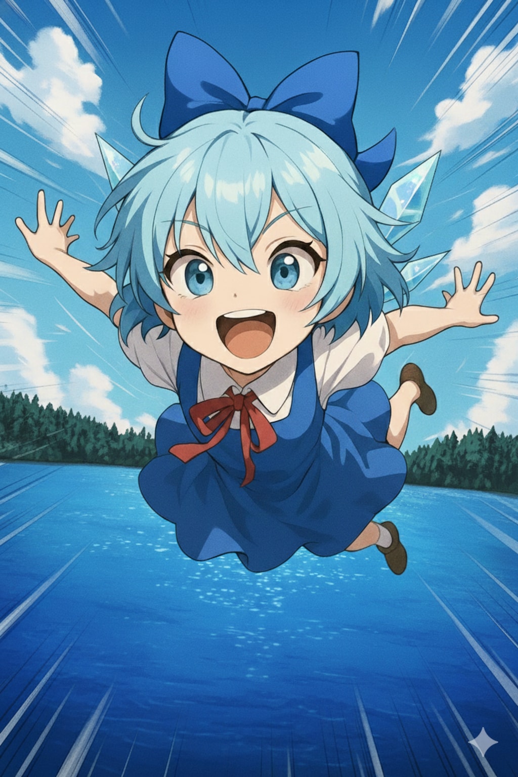 絶好調な湖上の氷精