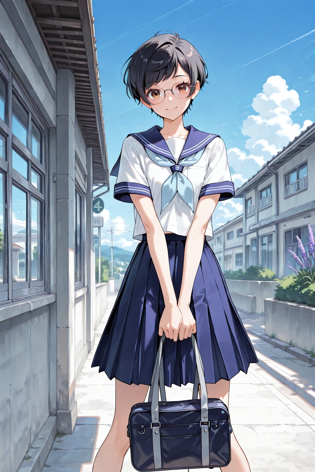 眼鏡×公立ダサ制服女子２