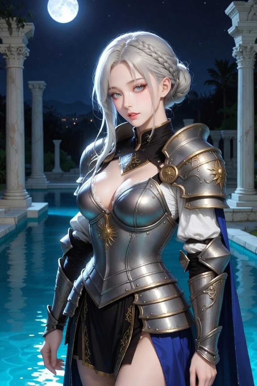 月灯りが照らす彼女
