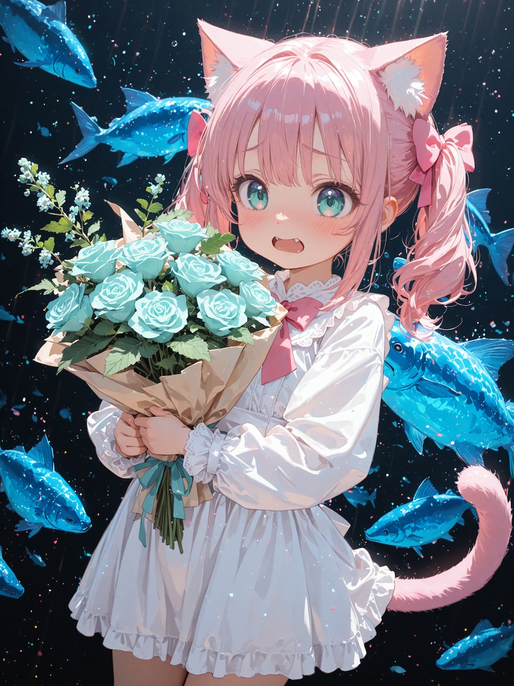 花束を(強引に)頂きました！