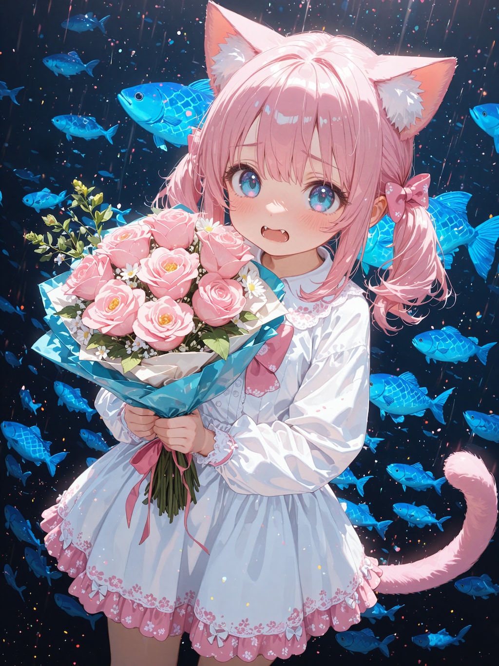 花束を(強引に)頂きました！