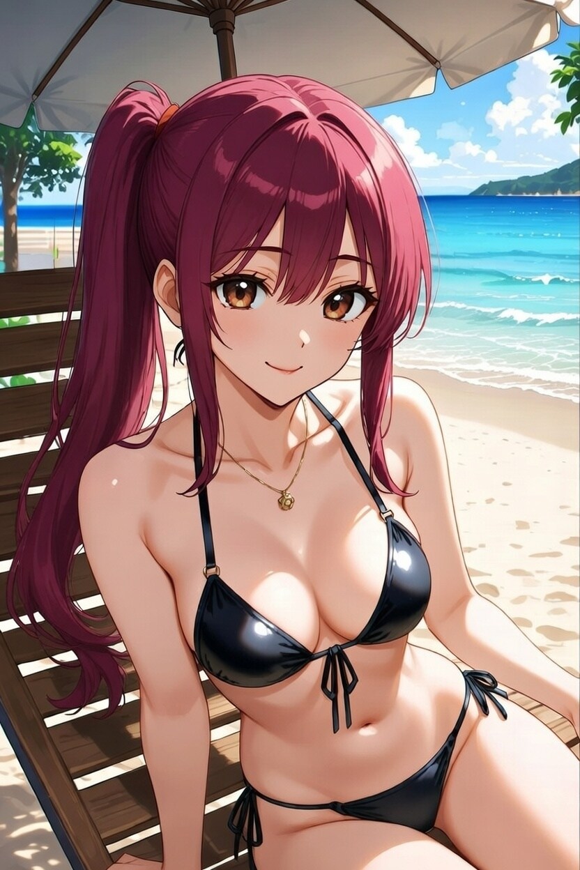 お正月はハワイで海水浴