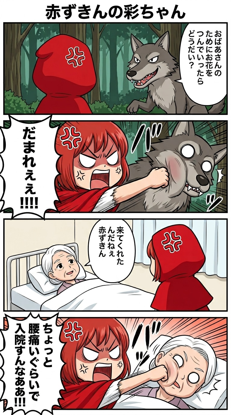 【漫画】赤ずきんの彩ちゃん | の人気AIイラスト・グラビア