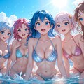 夏の海の君達 2枚目