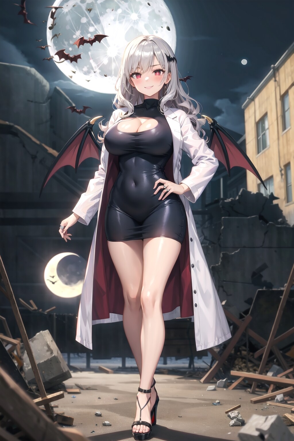 夜のニューカナヤマで | の人気AIイラスト・グラビア