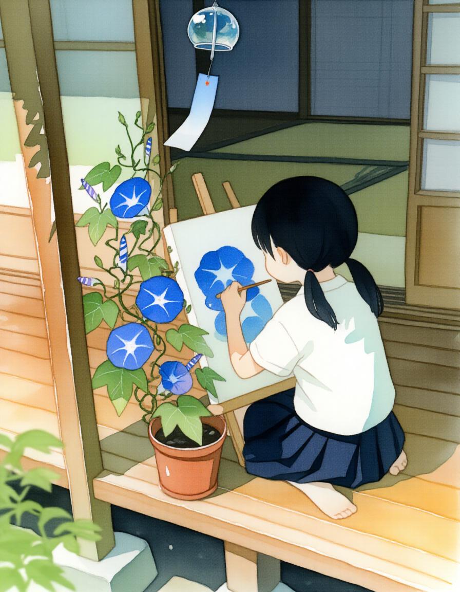 本格的な夏休みの宿題 | の人気AIイラスト・グラビア