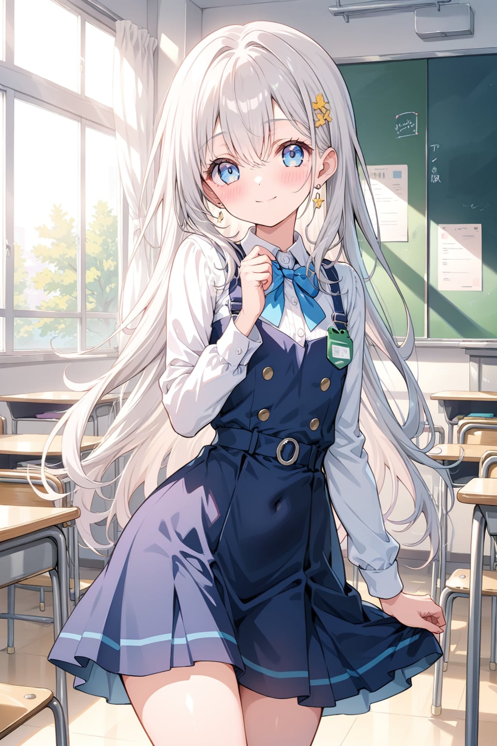 LARIMARテストで銀髪ちゃん | の人気AIイラスト・グラビア