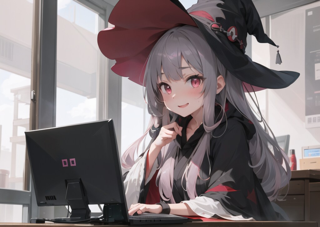 「ふ、ふん…アタシは1000年は生きてる魔女だぞ。ぱそこん…とやらだって…簡単に…」