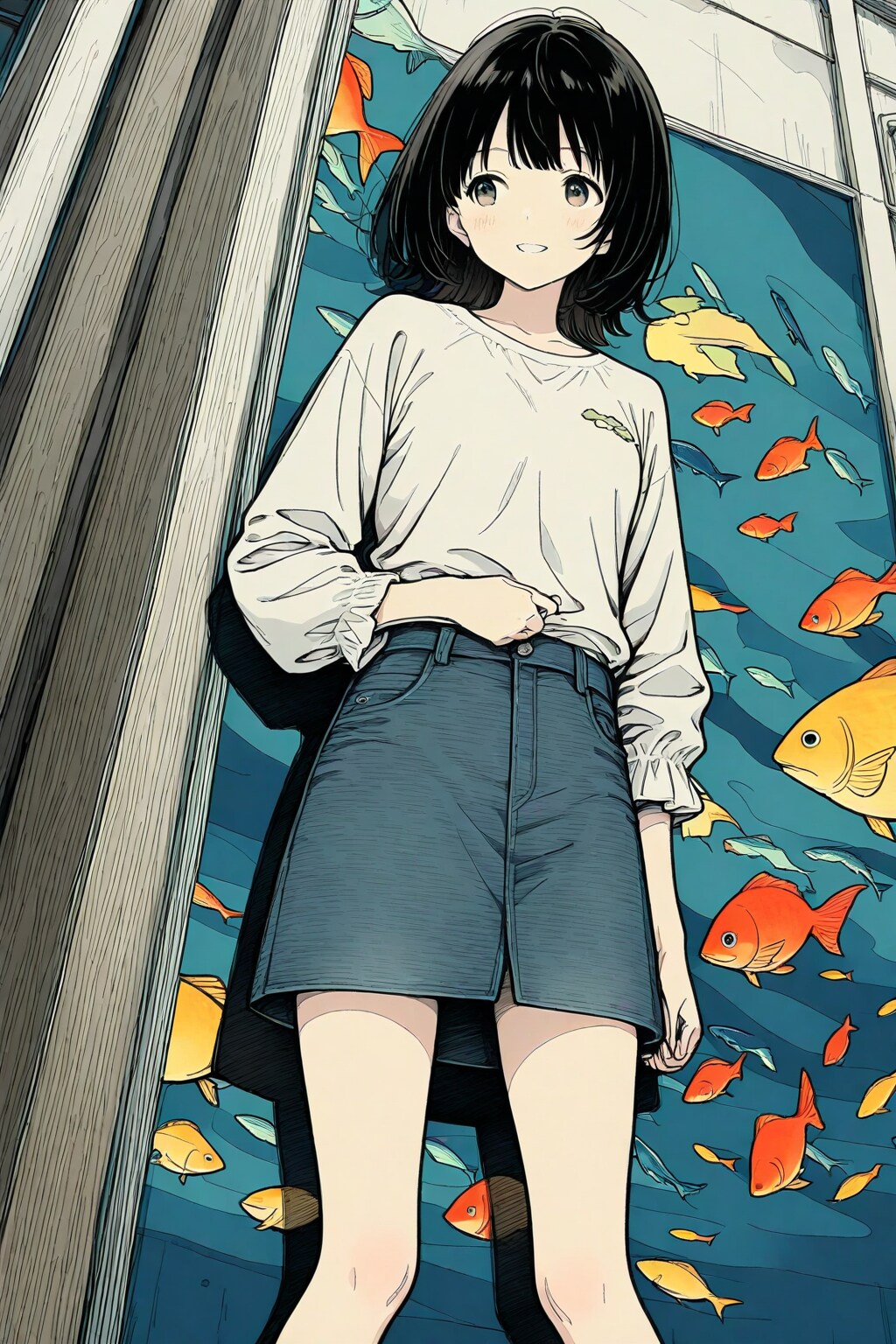 待ち合わせの子 | の人気AIイラスト・グラビア