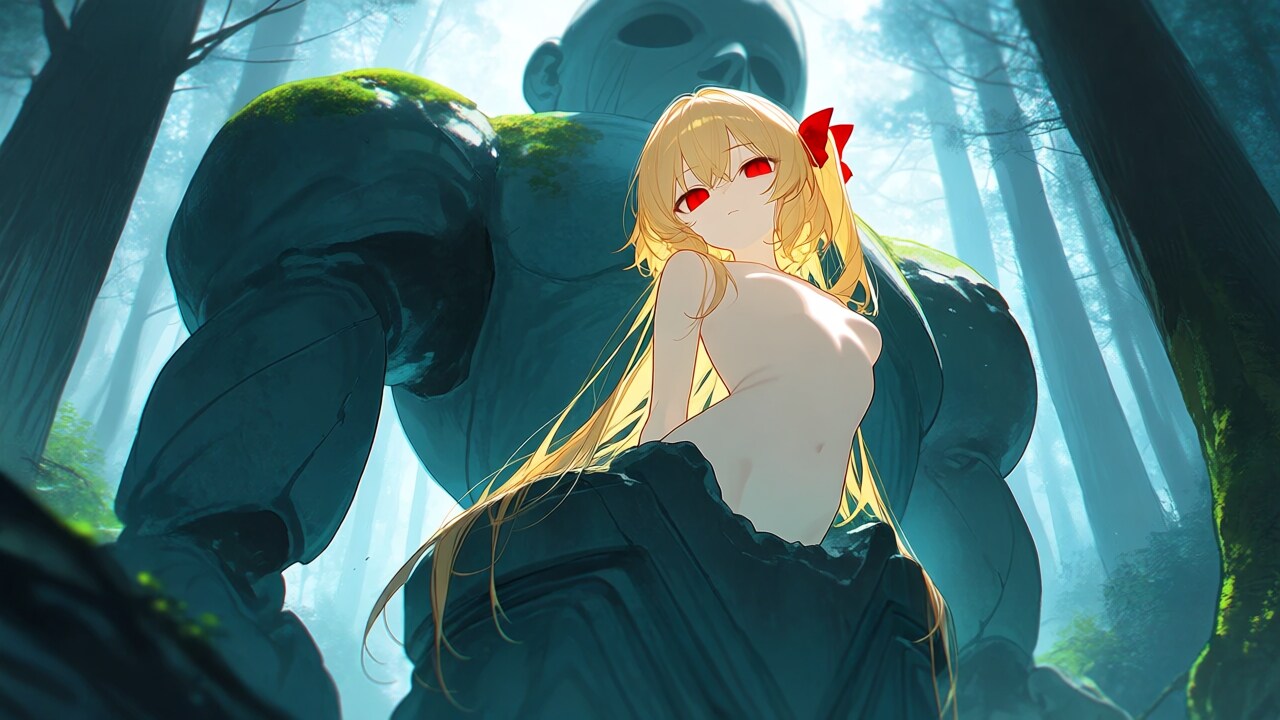 森のゴーレムの動力コアの生体ユニットにされたフランちゃん❤