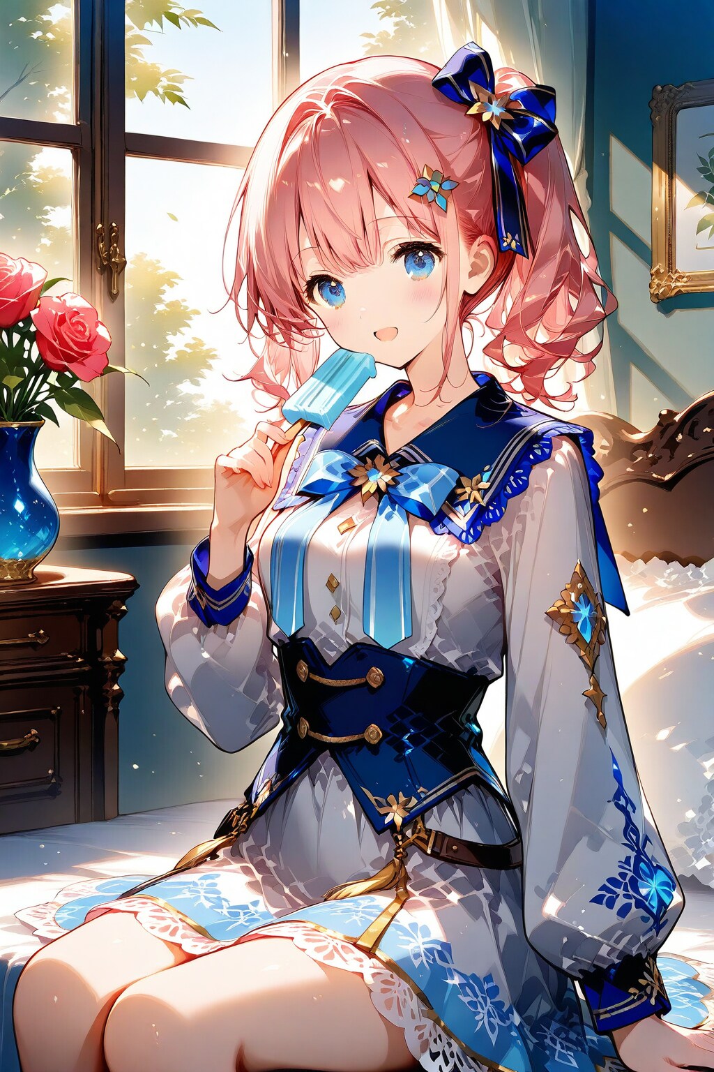 暑い日のアイス