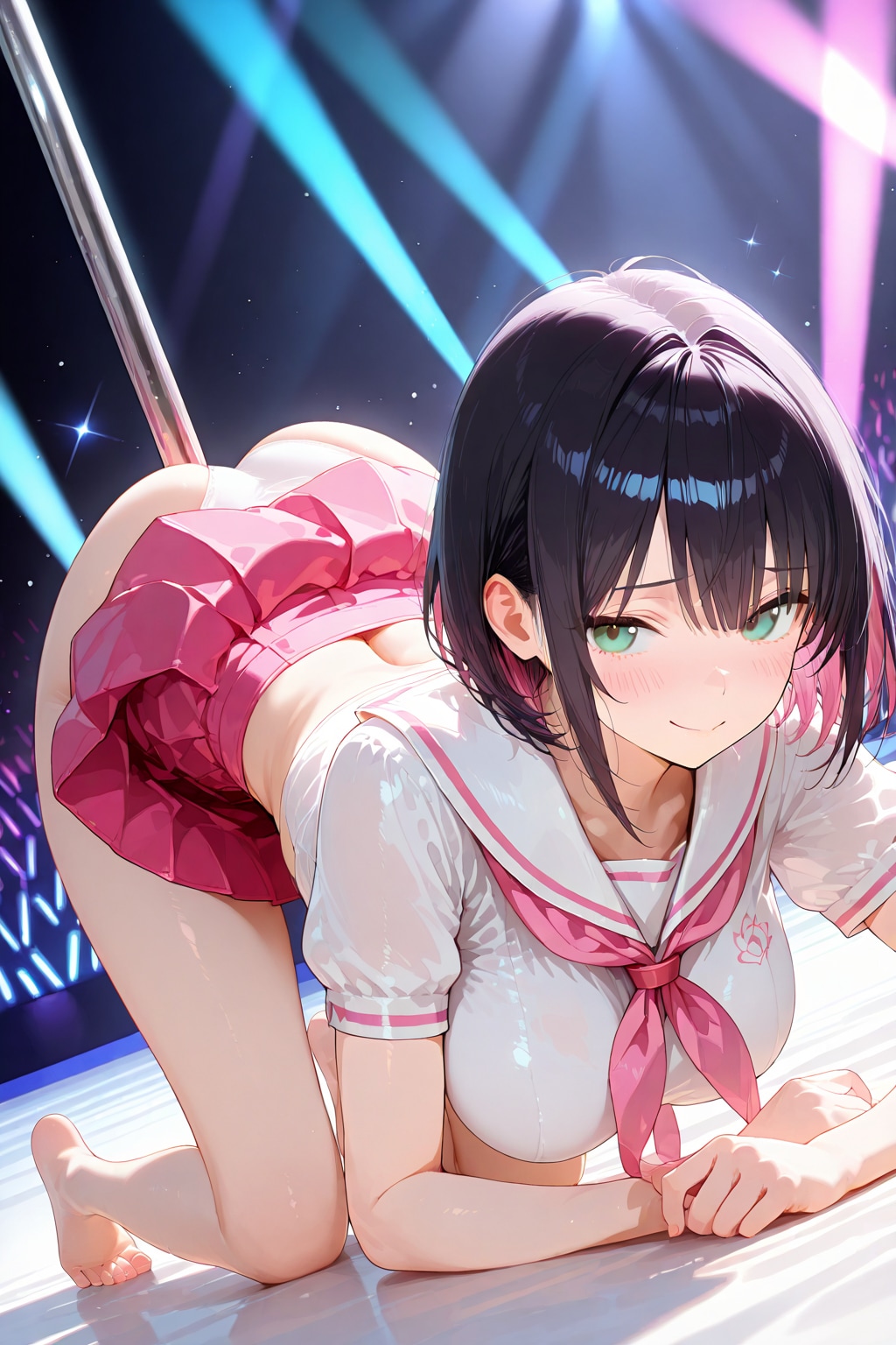 女子高生学校には内緒の超高額ストリップアルバイト…しかし本当は大人達に仕組まれた卑劣な中出しまな板ショーだった　その1