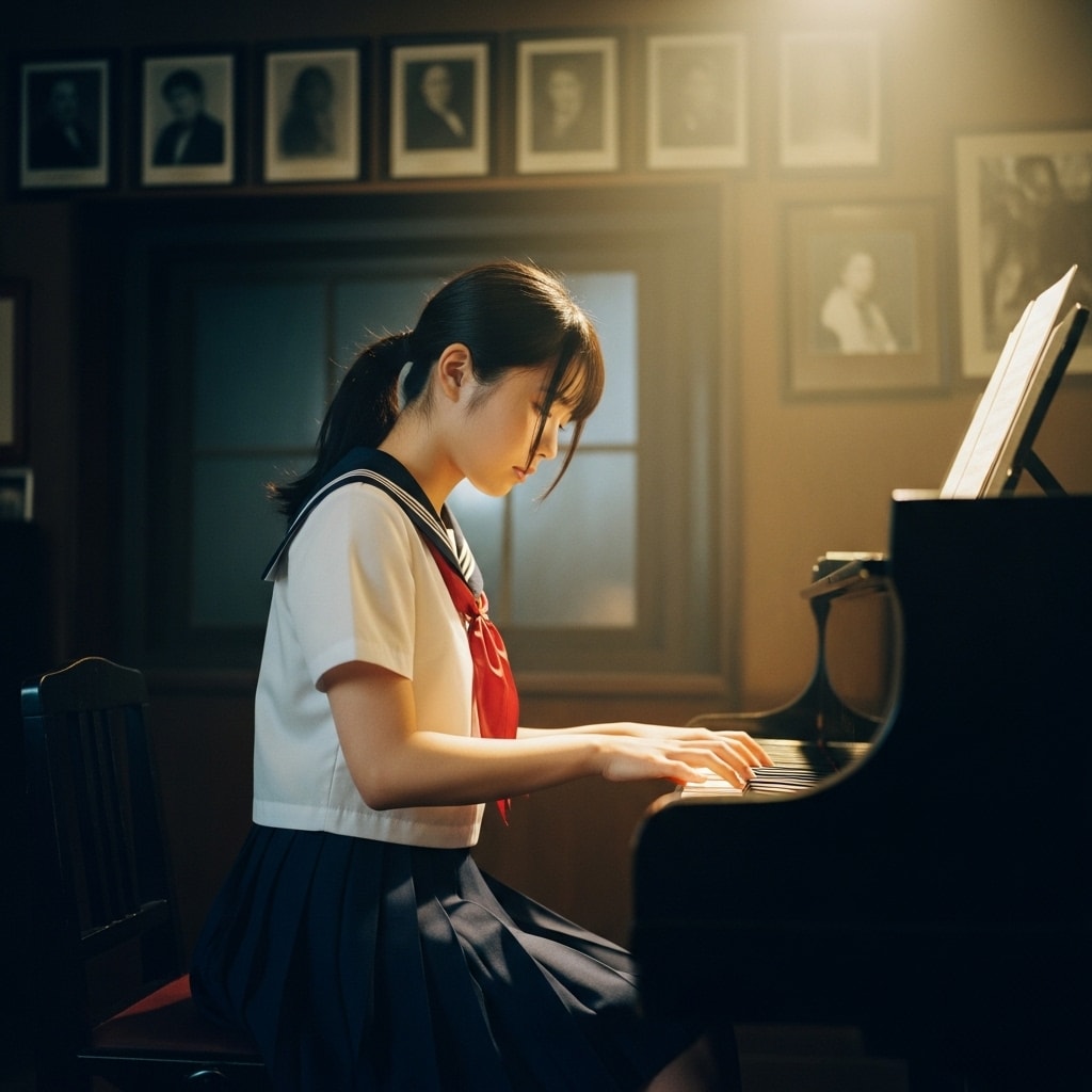 放課後の音楽室で