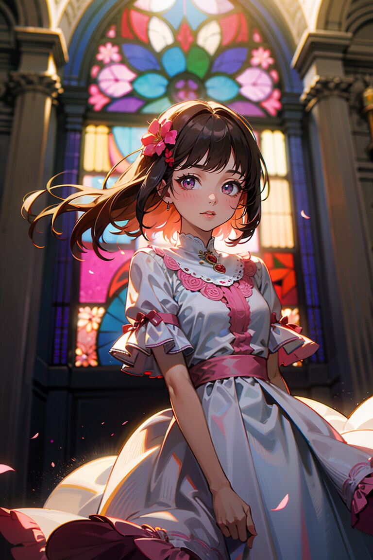 ドレスを着た少女