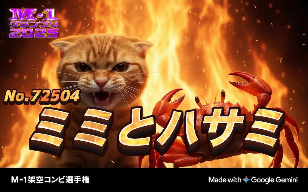 【M-1史上初】ねこさまとかにの漫才！