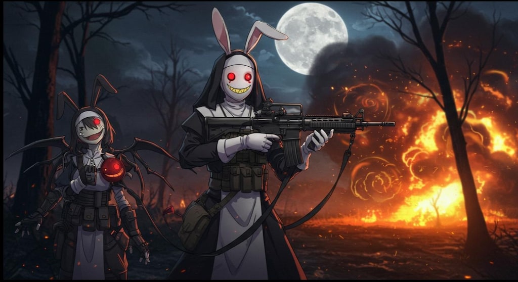 弾兎のイナバ『クモダガンズラン』【ニャンノ世界】