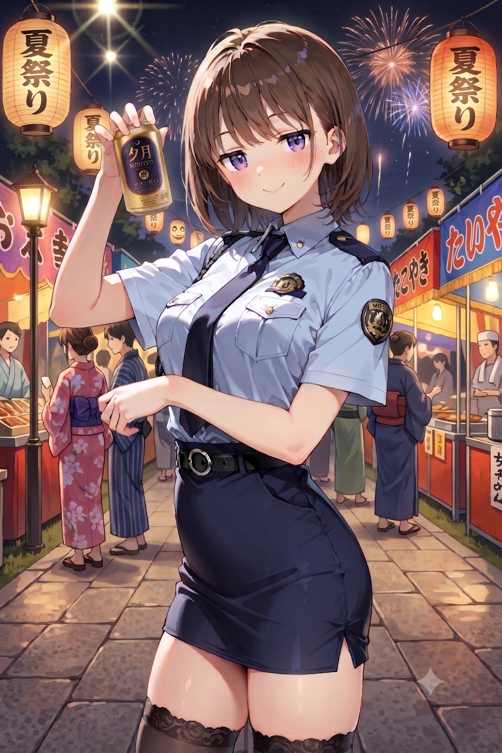 ジト目婦警さんとビール ～乾さつきのドライな日常～ Z803