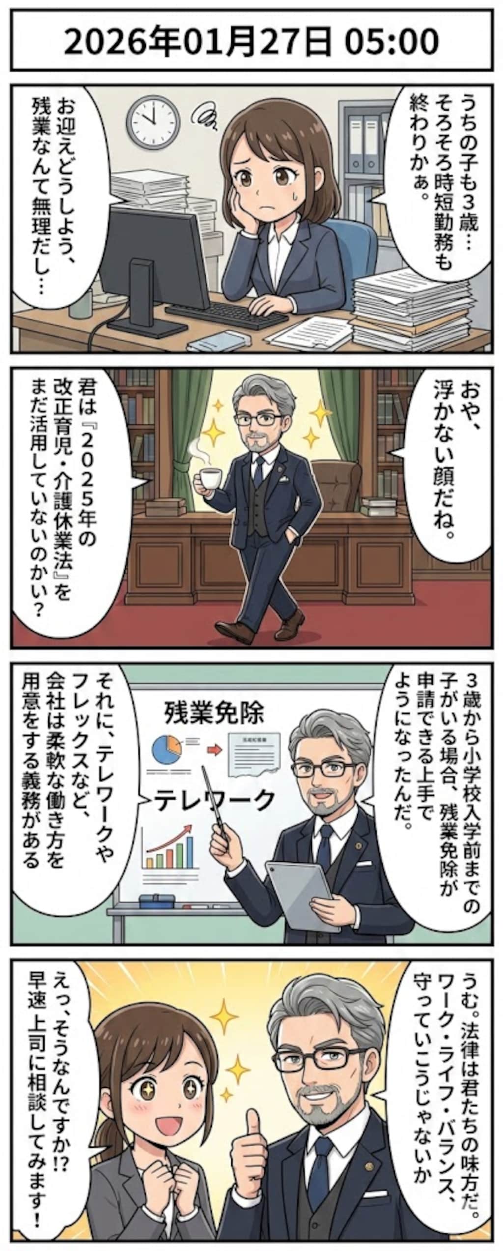 毎日漫画5時　法律ニュース