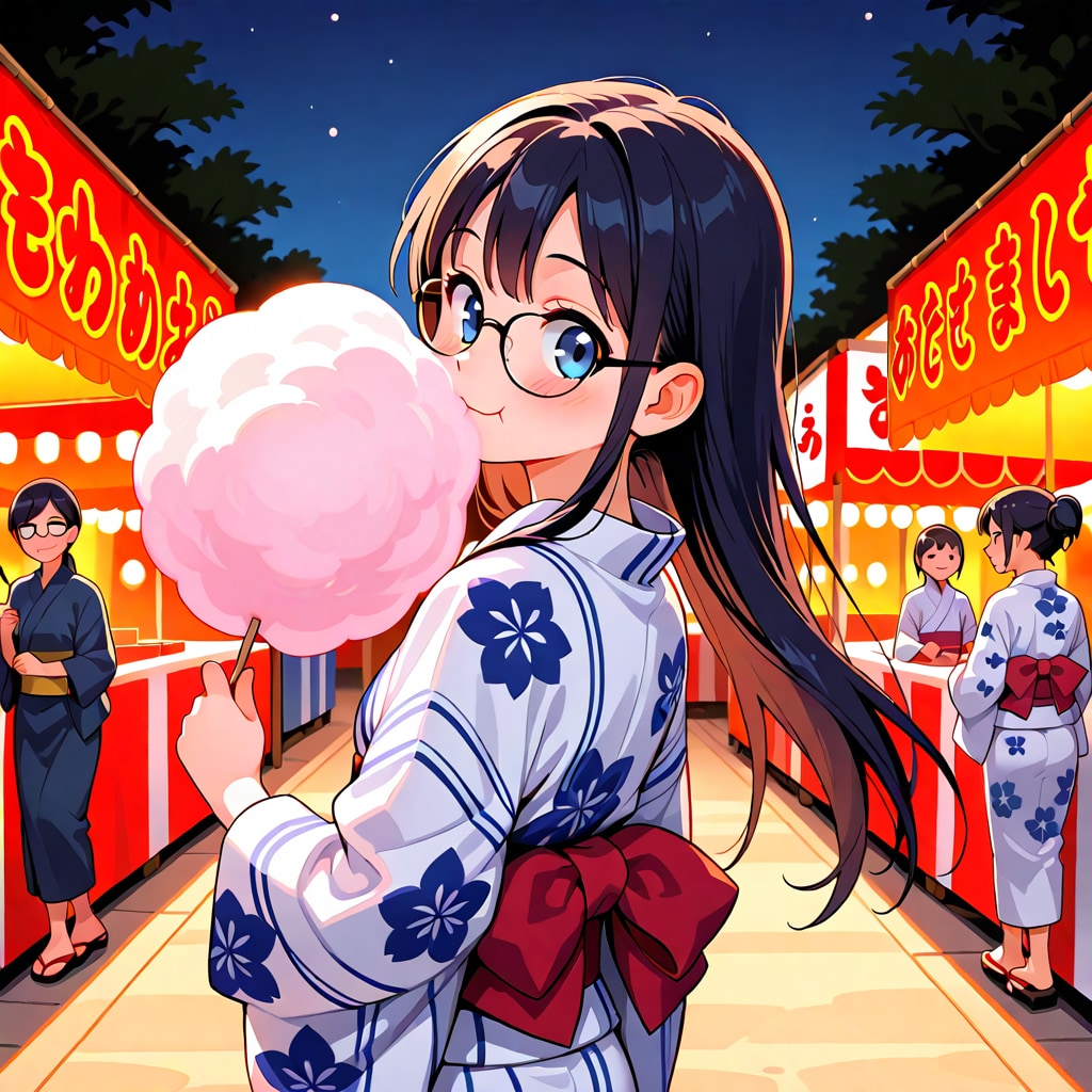 夏祭りわたあめ