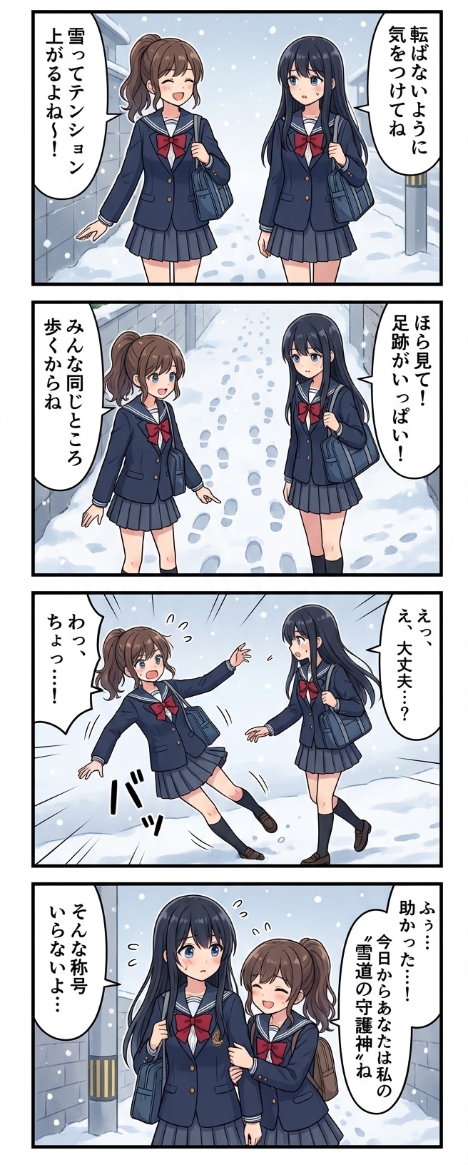 冬の４コマ漫画 | の人気AIイラスト・グラビア