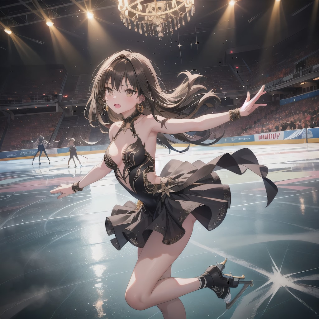 黒髪ロングでフィギュアの少女１９