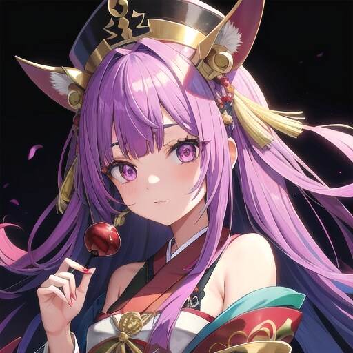 祭事の少女・紫