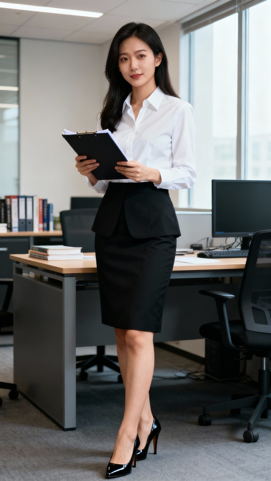 極めて優秀なＯＬの全身像