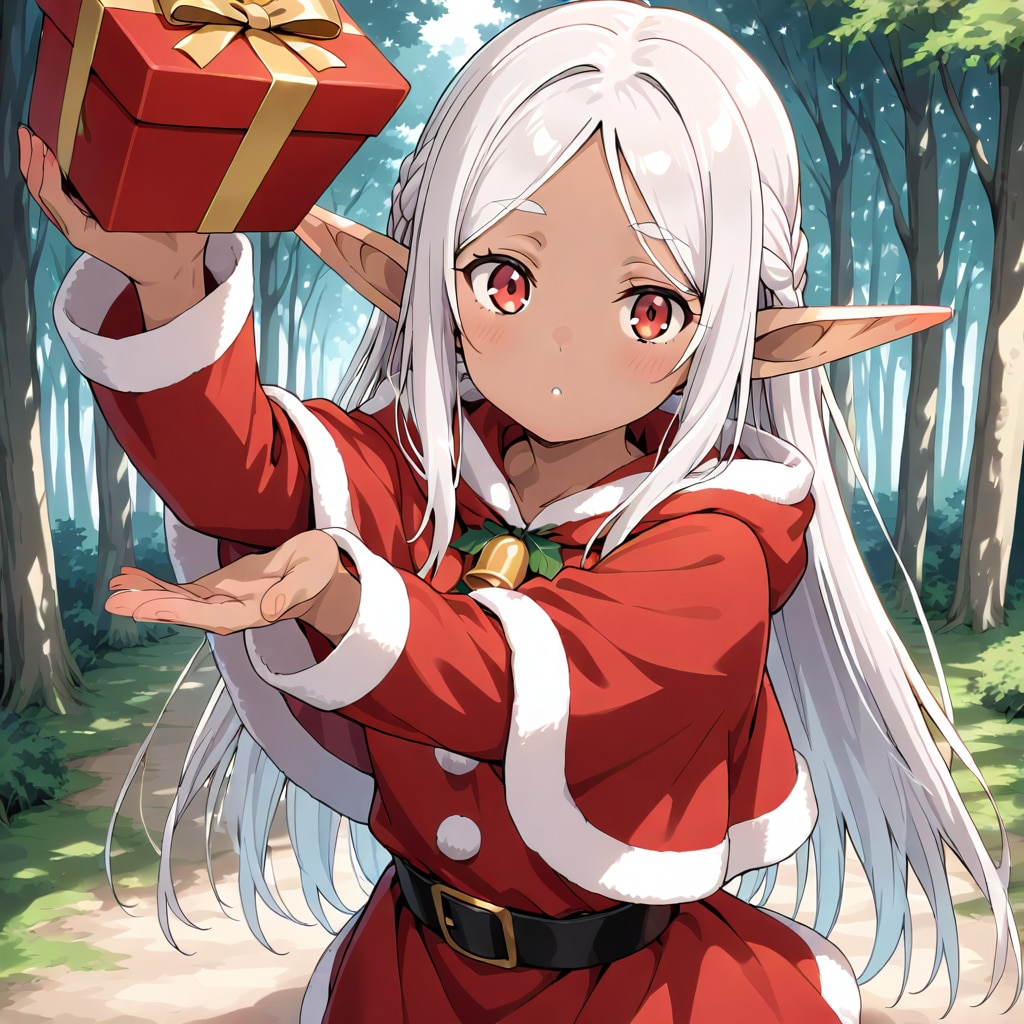 去年生成した「メリクリ PRISM ダークエルフ」をHAPPYで生成してみた | の人気AIイラスト・グラビア