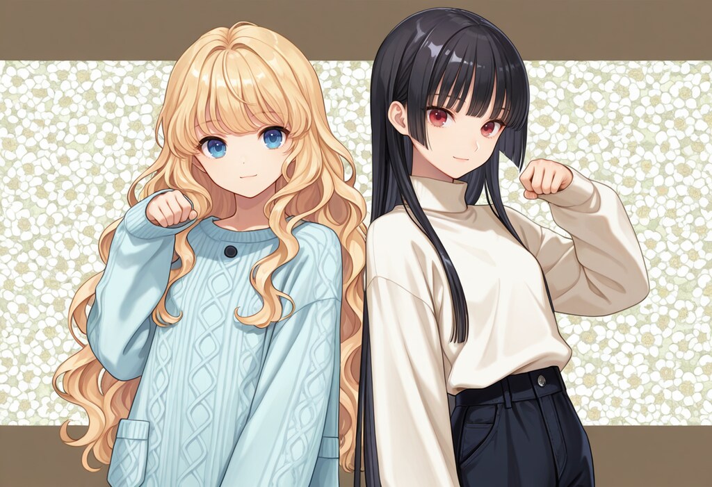 ちちぷいちゃんとししょちゃんの萌え袖