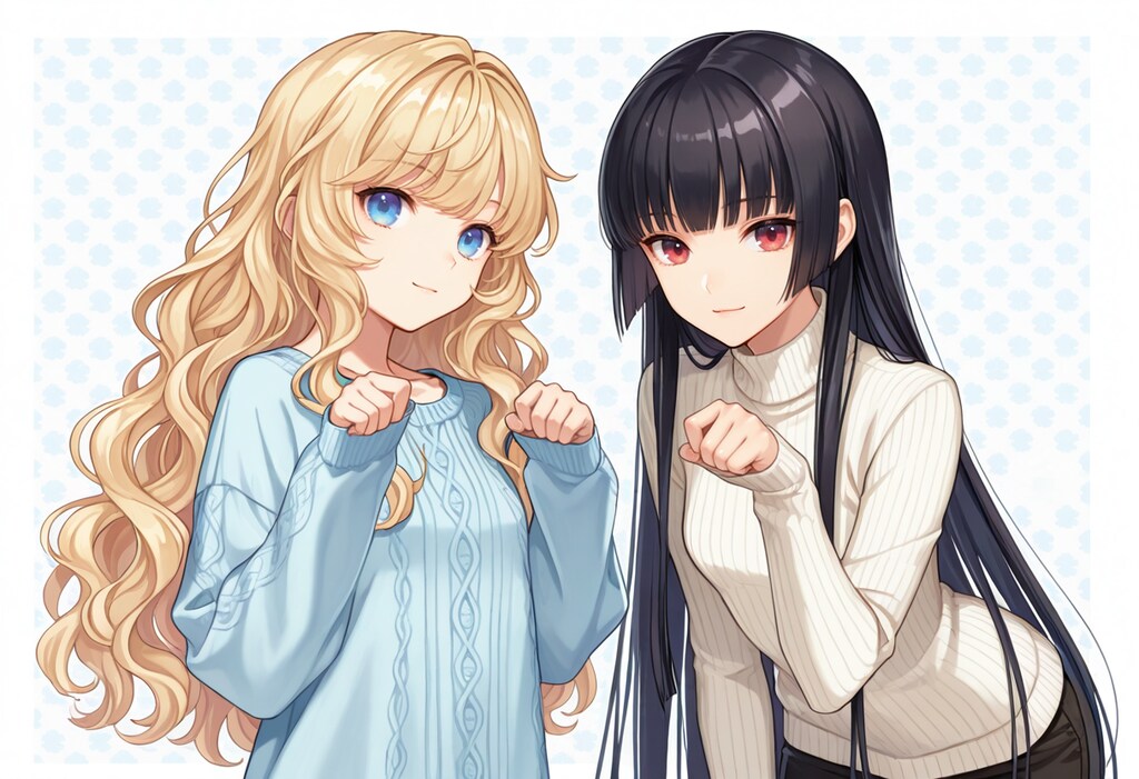 ちちぷいちゃんとししょちゃんの萌え袖