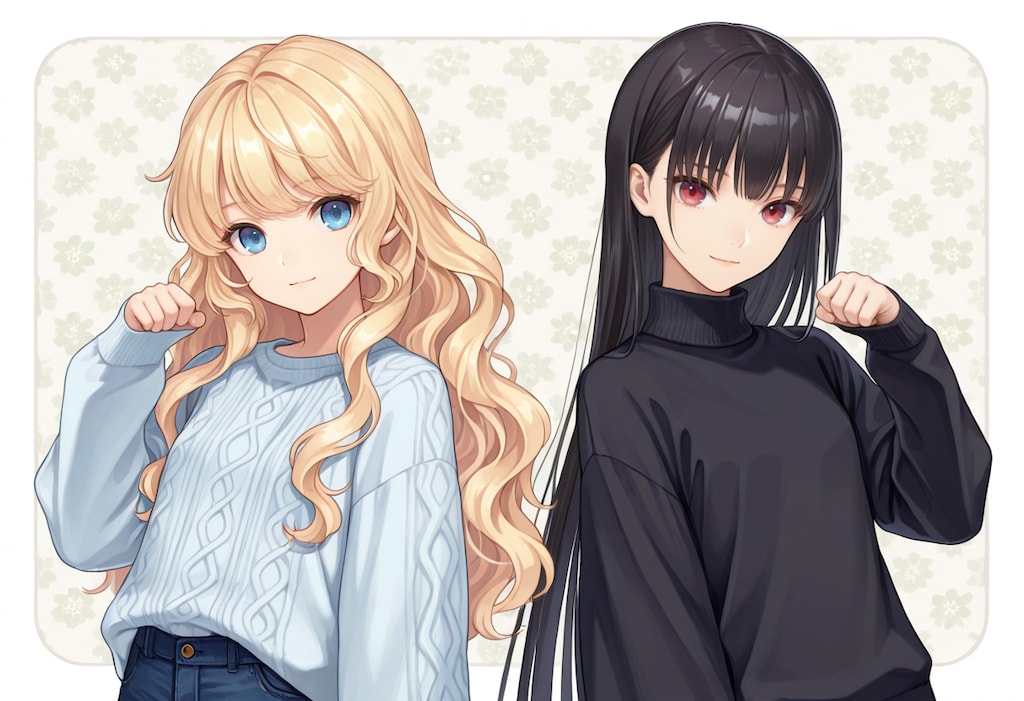 ちちぷいちゃんとししょちゃんの萌え袖