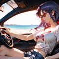ミサトさんとドライブデートに行こう！ 3枚目