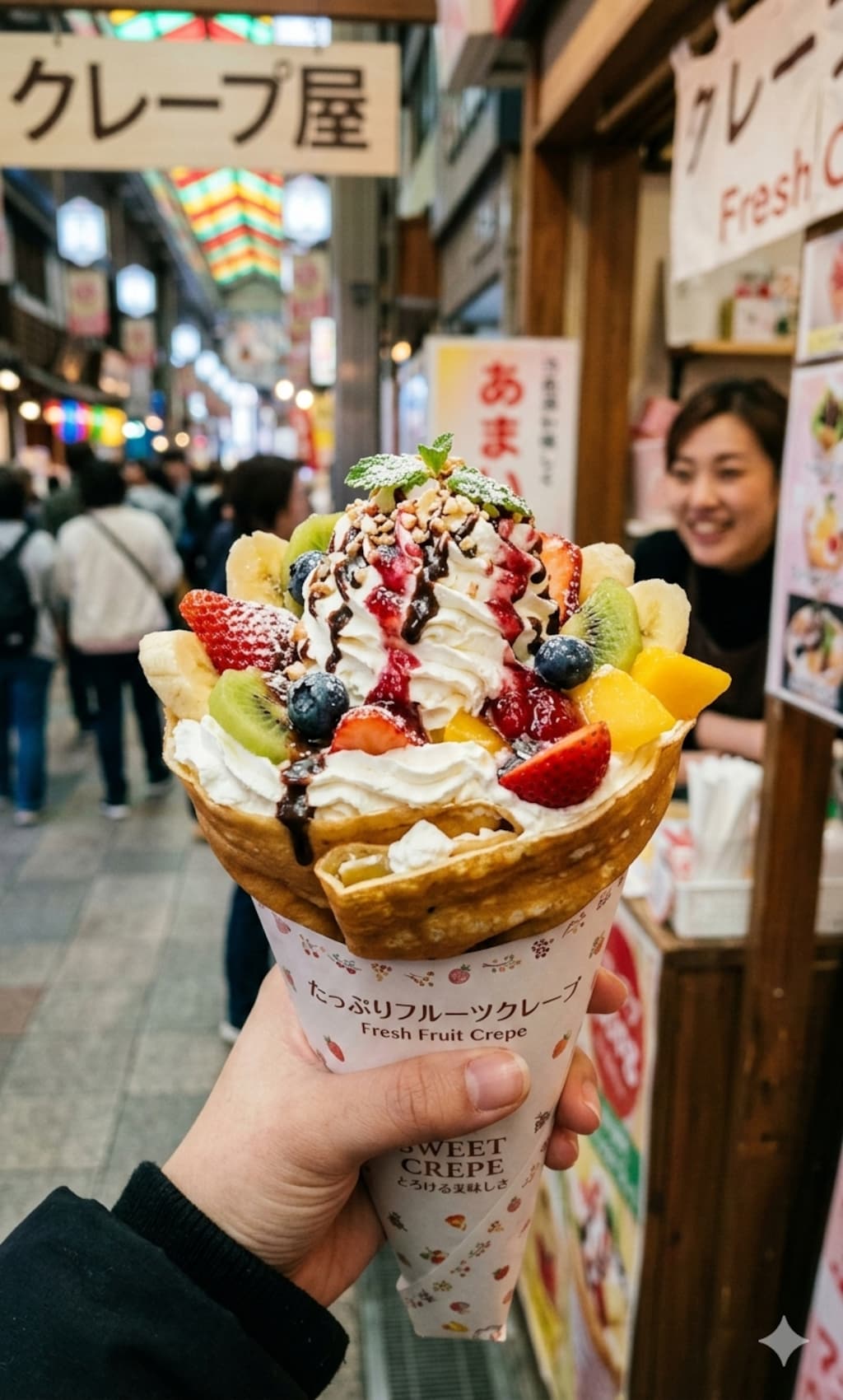 【甘い時間】フルーツクレープ