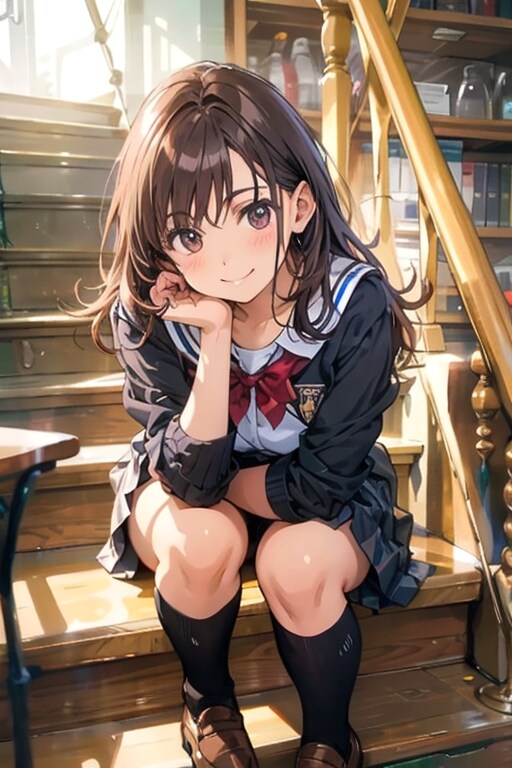 頬杖 | の人気AIイラスト・グラビア