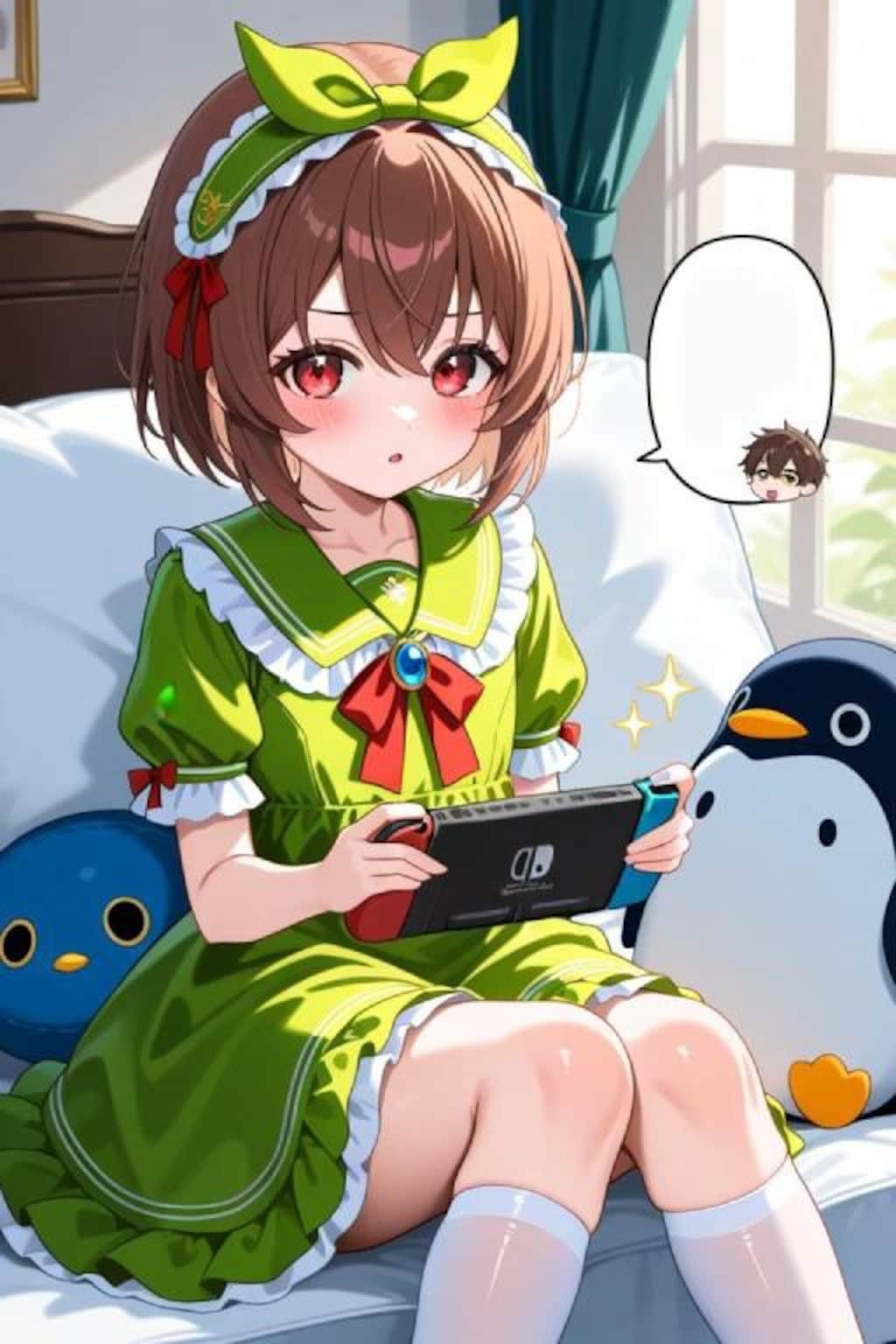 自宅でナチュラルに女装する男子！