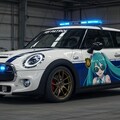 初音ミクミニクーパーパトロールカー 4枚目