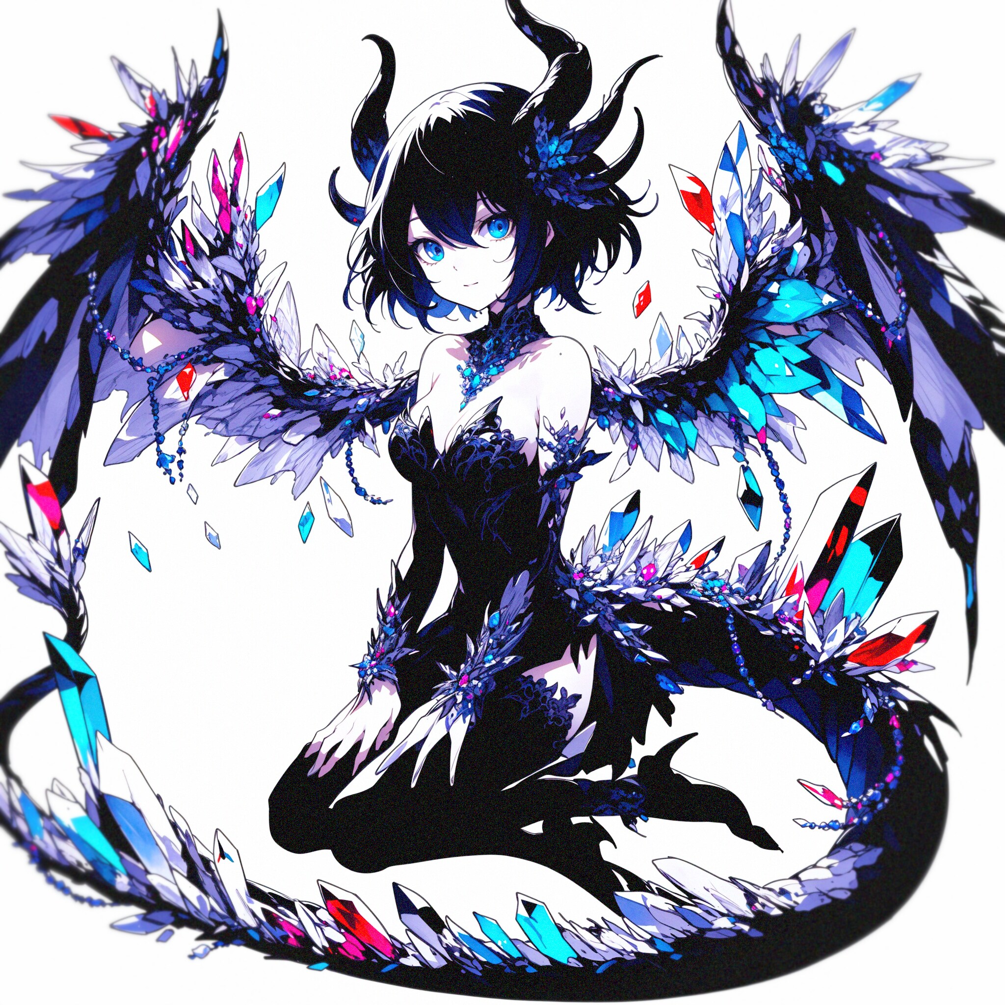 Crystal Dragon Girl | の人気AIイラスト・グラビア