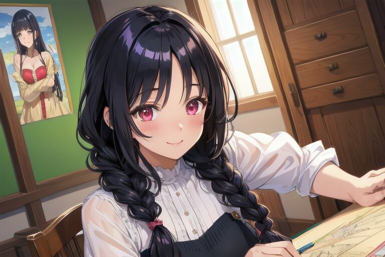 アトリエにて